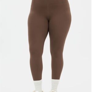 Girlfriend Collective high rise compression Leggings in cafe